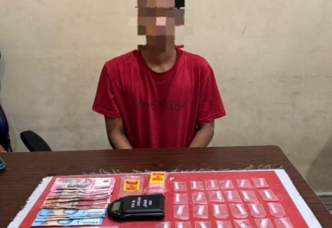 Pemuda MZ Tak Berkutik Diringkus di Rumahnya, Simpan 32 Paket Sabu Siap Edar