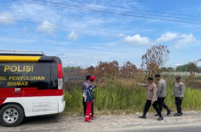 Satgas Preemtif Operasi Bina Karuna Polresta Patroli ke Titik Rawan Karhutla