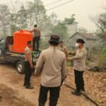 Pantau Karhutla Km 17, Kapolresta Palangka Raya Apresiasi Personel di Lapangan