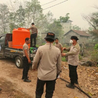 Pantau Karhutla Km 17, Kapolresta Palangka Raya Apresiasi Personel di Lapangan