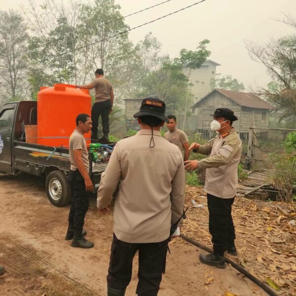Pantau Karhutla Km 17, Kapolresta Palangka Raya Apresiasi Personel di Lapangan