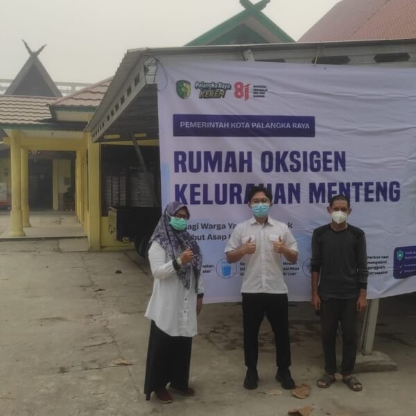 43 Titik Rumah Oksigen, Siaga 24 Jam, Bantu Warga Palangka Raya Hadapi Dampak Kabut Asap