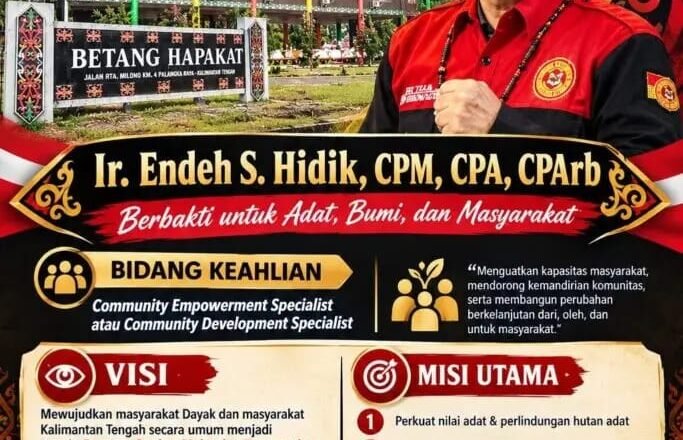 Usung 5 Misi Strategis, Endeh S. Hidik Siap Benahi DAD Kalteng